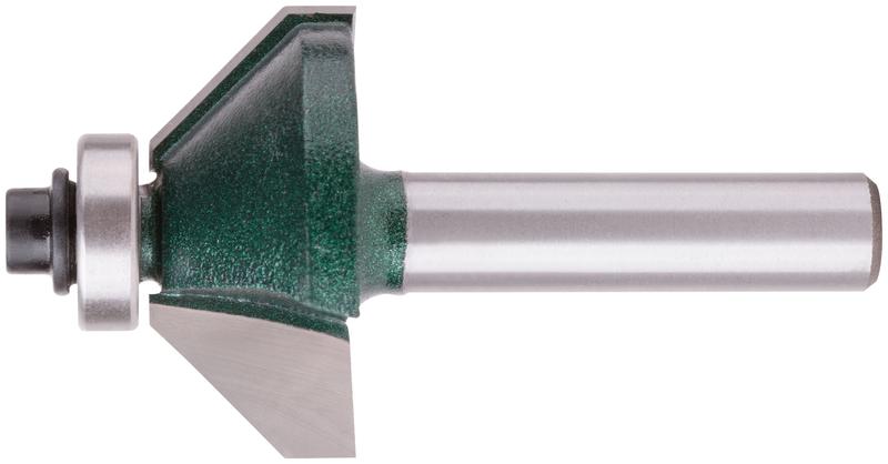 Фреза кромочная конусная с нижним подшипником DхHхL=30х12х57.3мм FIT 3607-081230