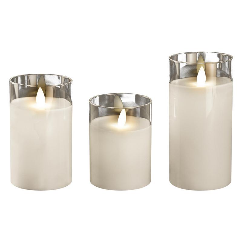 Свеча декоративная CL7-SET3-wh с пультом 2хAA для каждой свечи (не в компл.) бел. (уп.3шт) ФАZА 5018853