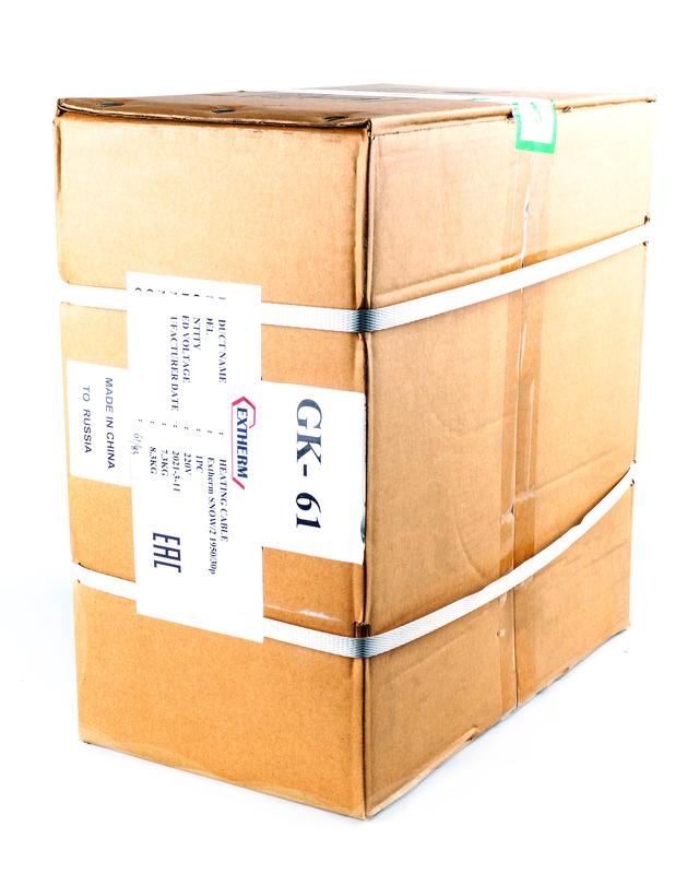 Секция нагревательного резистивного двухжил. кабеля 30Вт/м 1710Вт (площадки/кровли/трубы) термопласт (дл.57м) Extherm SNOW/2p 1710/30