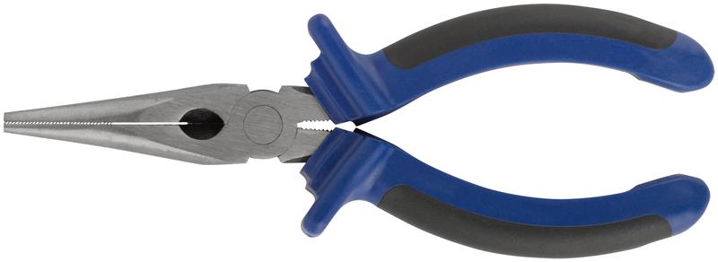 Тонконос "Один" двухцветные обрезиненные ручки полированная сталь 160мм MOS 47475М