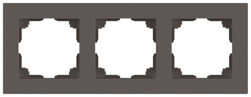 Рамка 3-м СП Accent 6-503-09 титан Intro Б0063793