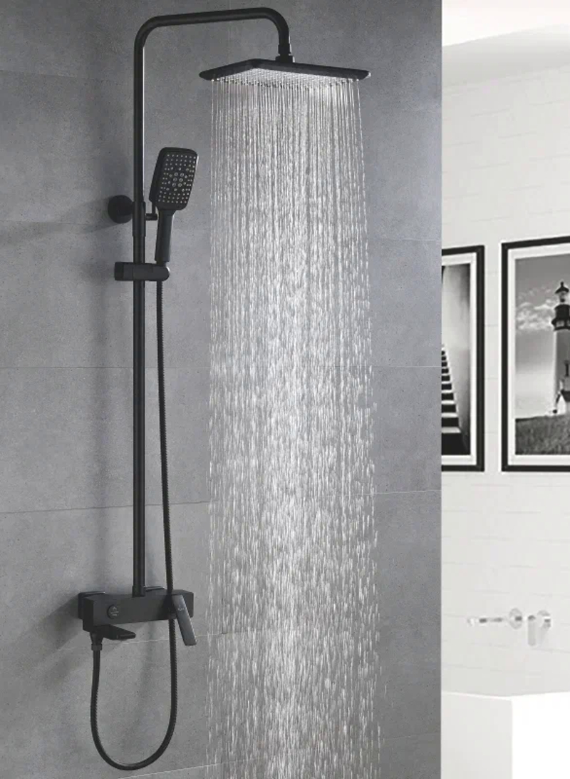 Душевая система Rose R2736H, черный