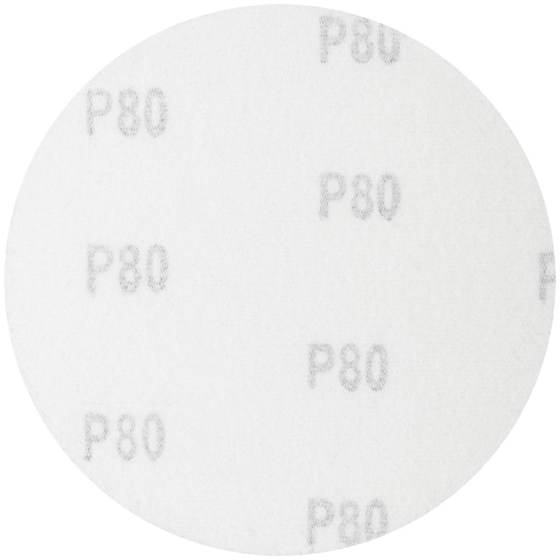 Круг шлифовальный сплошной (липучка) 125мм Р 80 алюм./оксидные (уп.5шт) КУРС 39774