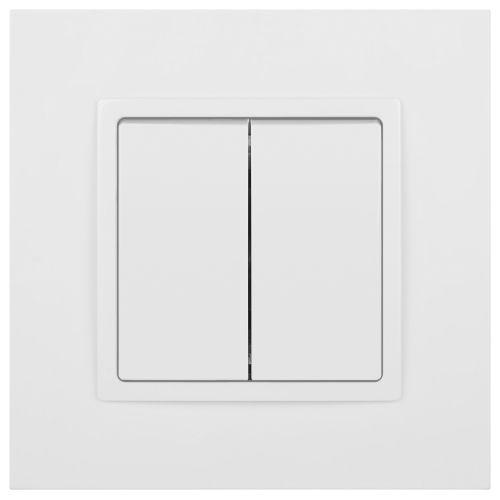 Выключатель 2-кл. СП Elegance 14-1104-01 10А IP20 250В 10AX механизм бел. Эра Б0034229