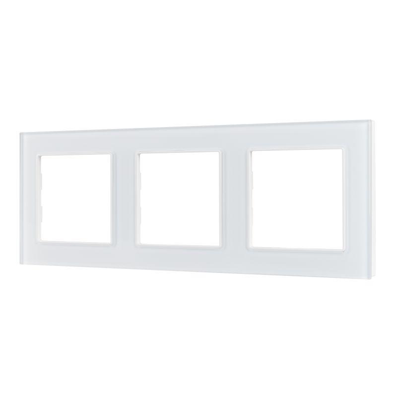 Рамка стеклянная FRM-GLARE-GS-3-WH Arlight 043799
