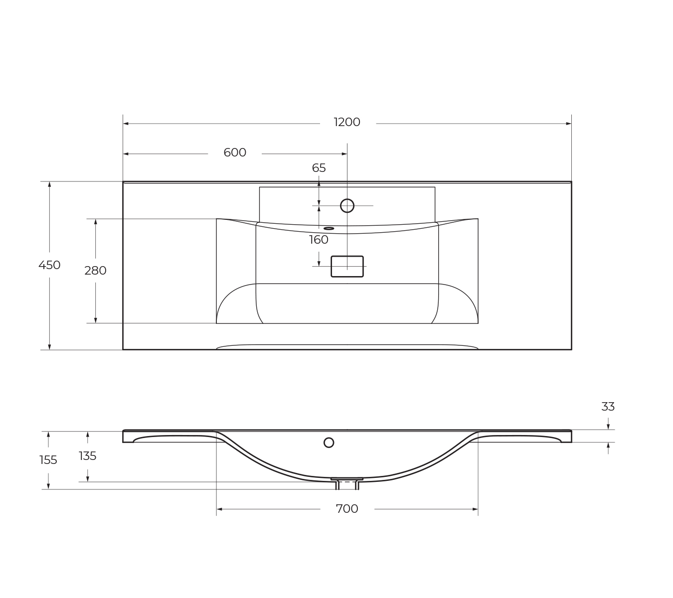 Раковина из литьевого мрамора BelBagno BB1200/450-LV-MR-PR