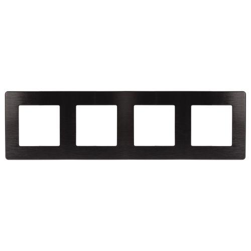 Рамка 4-м 12-5104-06 сатин черн. Эра Б0052534
