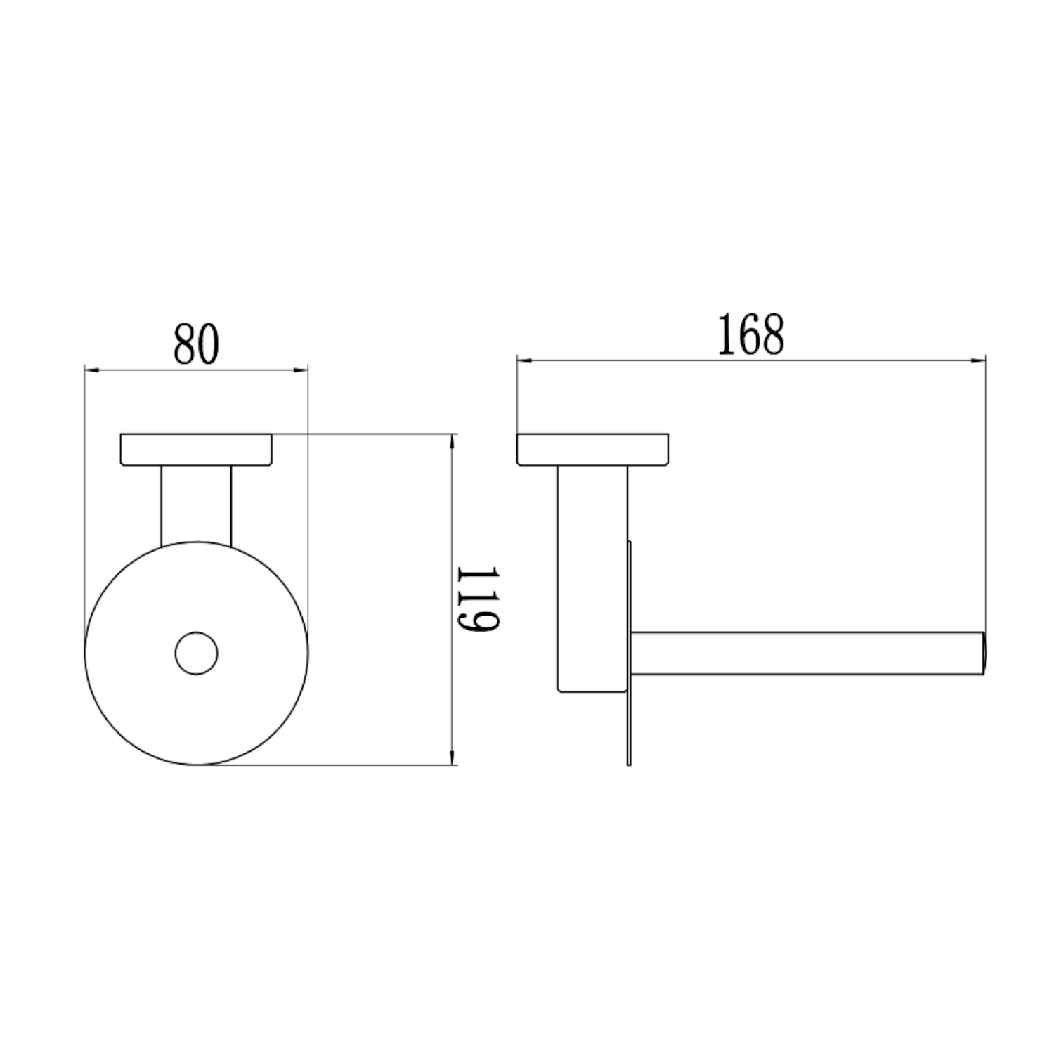 Держатель для туалетной бумаги Savol S-005652-1, сатин
