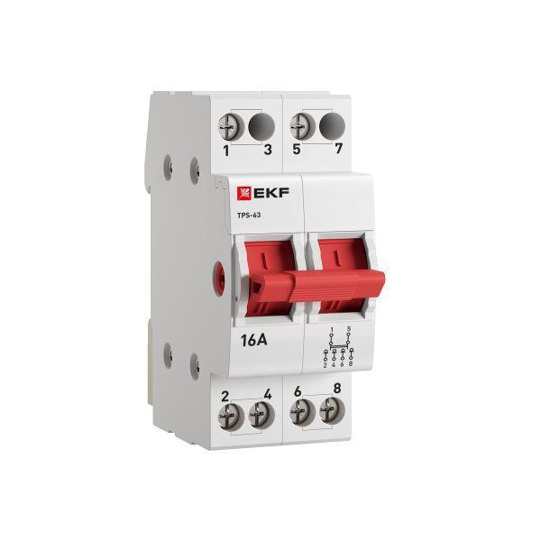 Переключатель трехпозиционный ТПС-63 2P 16А PROxima EKF TPS216