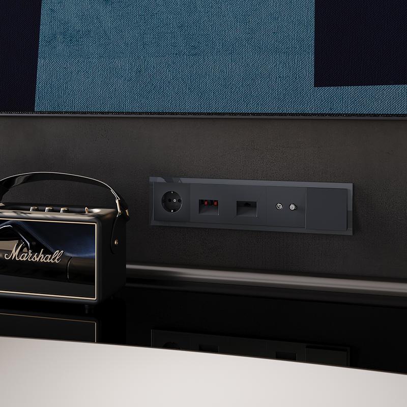 Вывод кабеля СП S70 механизм графит Voltum VLS080207