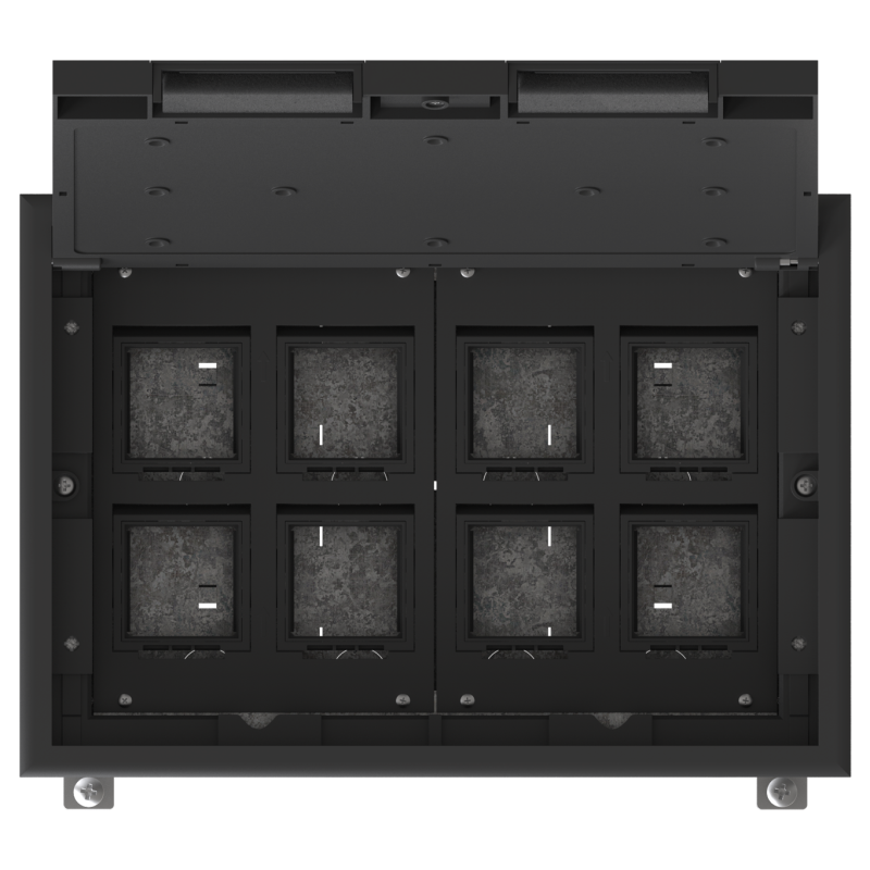 Люк MultiDesk MDK10 на 16мод. IP40 с монтажной коробкой для бетонных полов SE MDK10216