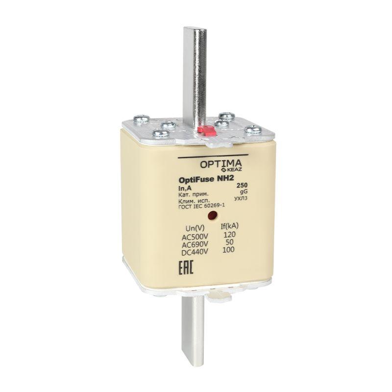 Вставка плавкая OptiFuse NH2-160-gG-УХЛ3 КЭАЗ 374951
