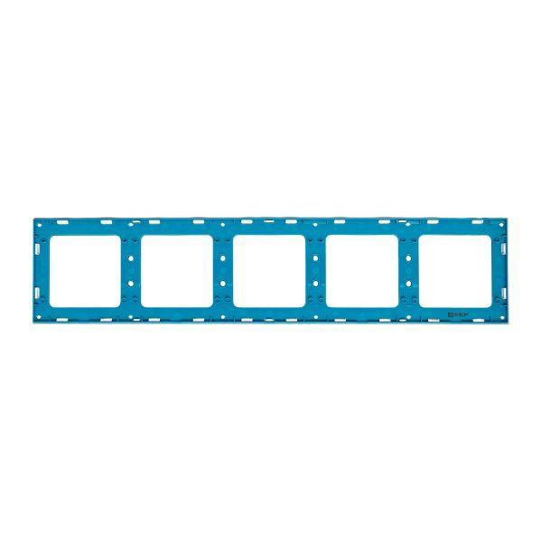 Рамка 5-м Стокгольм бел. с линией цвета син. EKF EXM-G-306-30