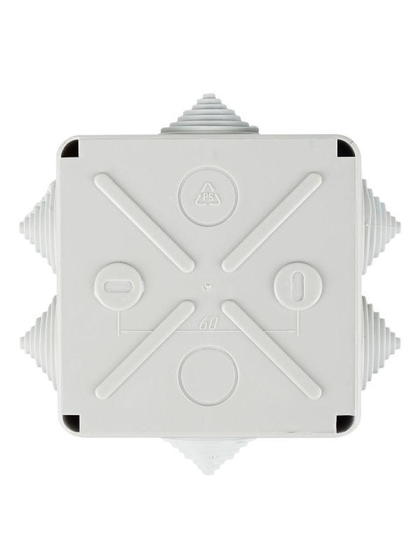 Коробка распаячная ОП 100х100х50 IP44 KM41233 (6 каб. ввод.) IEK UKO11-100-100-050-K41-44