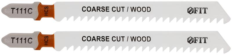 Набор полотен по дереву HCS разведенные фрезерованные зубья 100/74/3мм Т111С (уп.2шт)FIT 40935