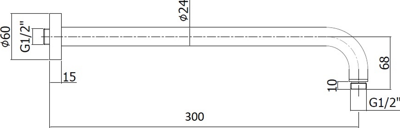 Держатель для верхнего душа Paffoni Lusso ZSOF035NO