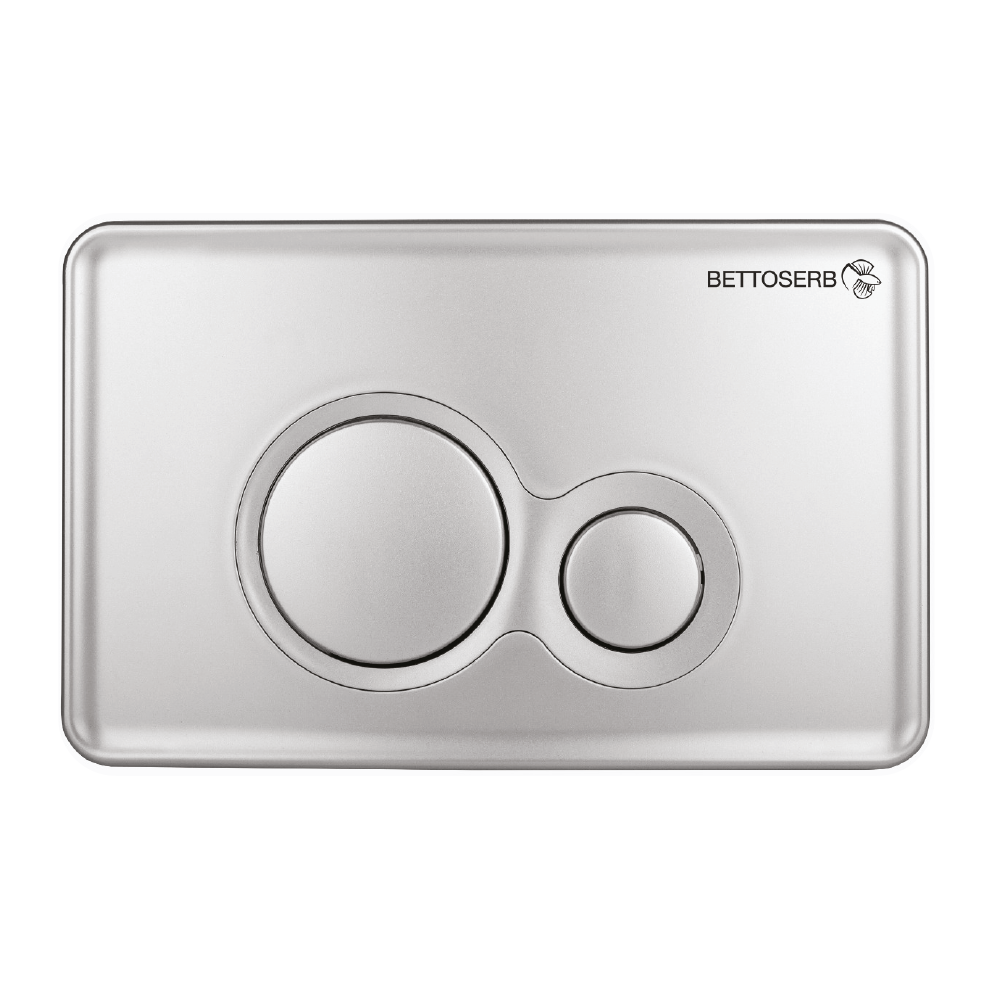 Клавиша смыва BETTOSERB хром матовый TWIN