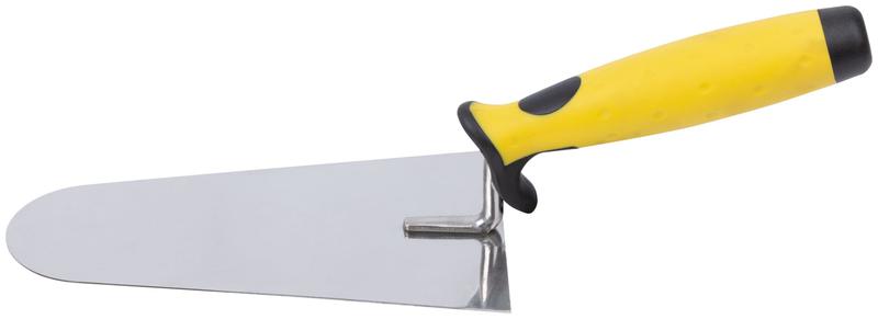 Мастерок бетонщика "Профи" "трапеция" нержав. мягкая ручка 180мм FIT 05072