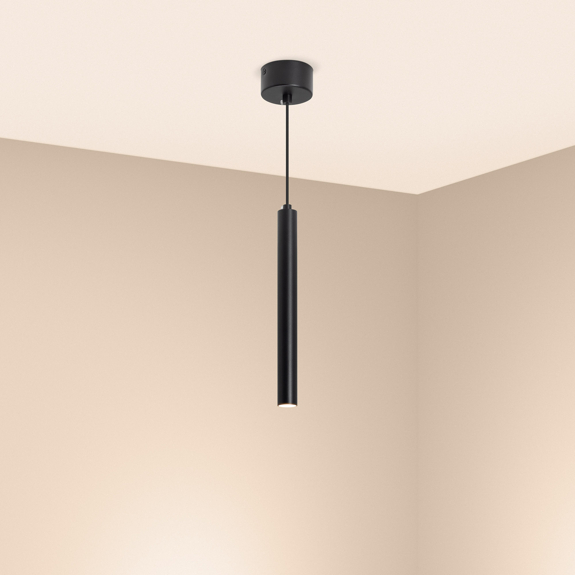 Светильник SP-PIPE-HANG-L300-R30-9W Warm3000 (BK, 24 deg, 230V) (IP20 металл, 3 года)