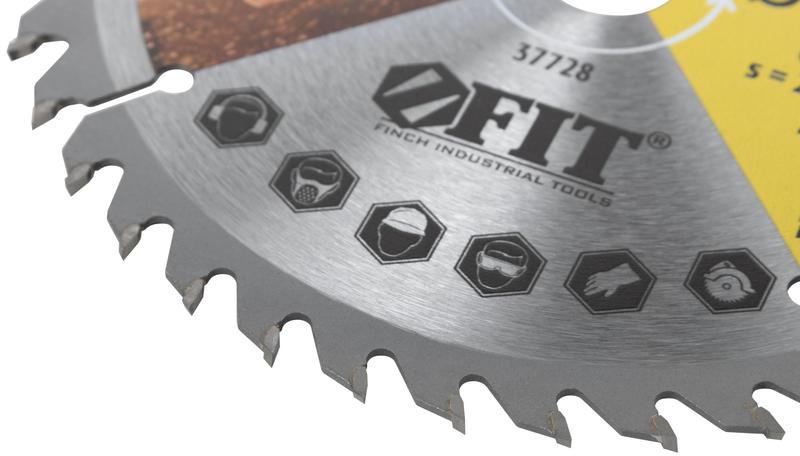 Диск пильный для циркулярных пил по дереву 160х20/16х40T FIT 37728