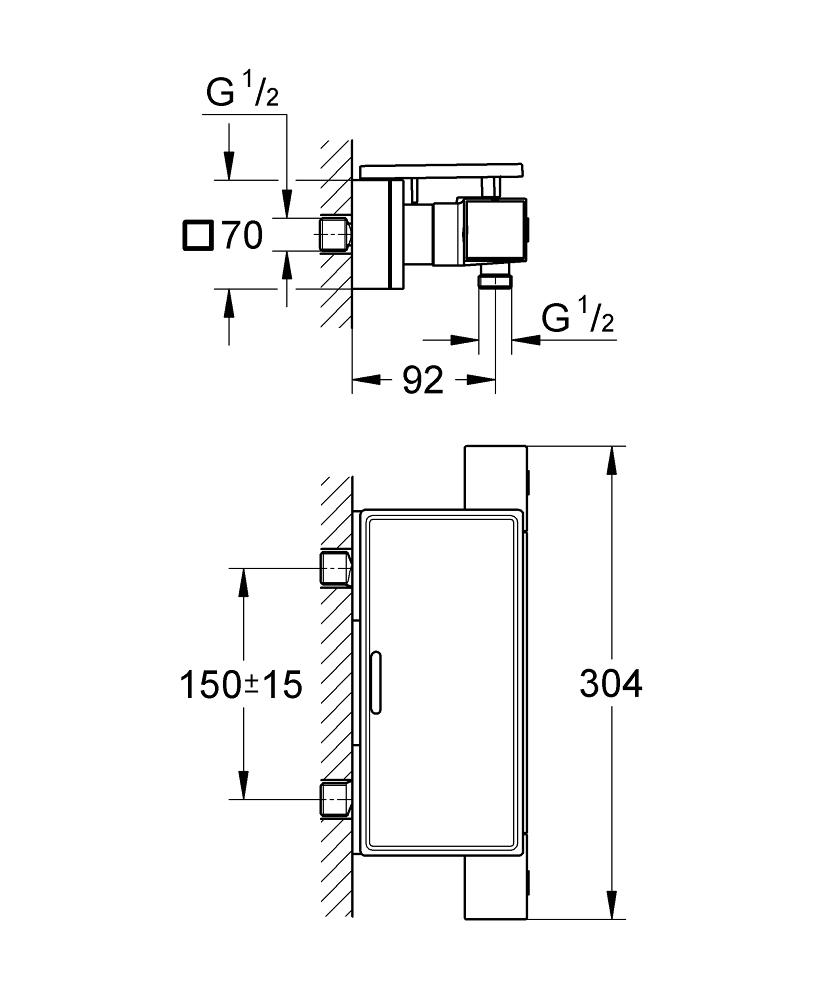 Термостат Grohe Grohtherm Cube 34491000 для душа