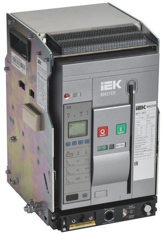 Выключатель автоматический воздушный 3п AC ВА77 W3P S 65кА 1000А EA выдвижн. с компл. аксессур. MASTER IEK MI-ACB10-3WS-065-1000-ACF
