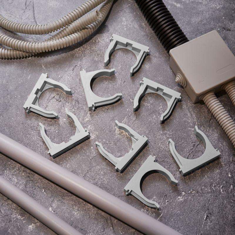 Держатель для труб (клипса) d50мм для монтажного пистолета сер. Rexant 28-0450-1