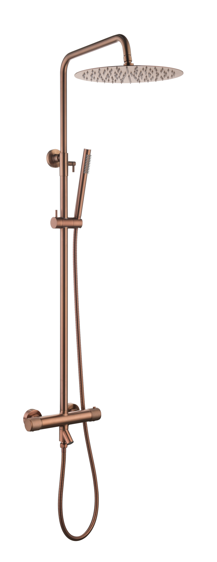 Стойка для душа с термостатом UNO COPPER BRUSHED