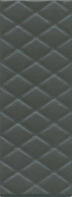 Плитка Зимний сад чёрный структура 15х40, 15126