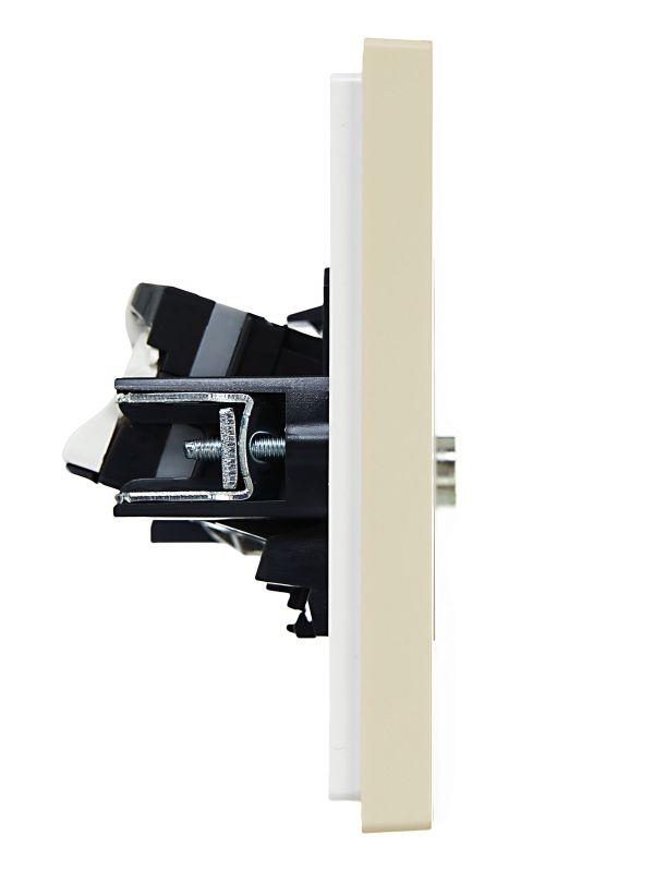 Розетка 2-м TV+RJ45 кат.5E FORTE&PIANO FP436 ваниль IEK FP-AK20-1-K10