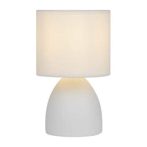 Лампа настольная Nadine 7042-502 1хE14 40Вт керамика бел. с абажуром Rivoli Б0053455