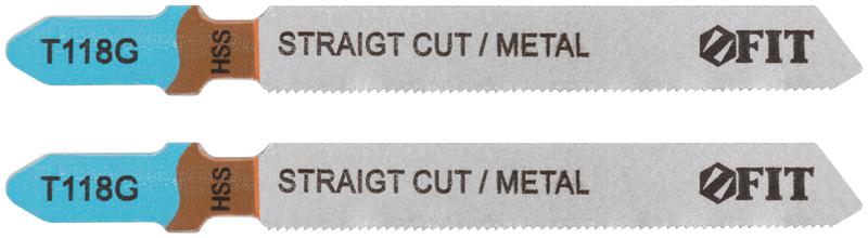 Полотно пометаллу HSS фрезерованные волнистые зубья 76/51/0.8мм (Т118G) (уп.2шт) FIT 40963