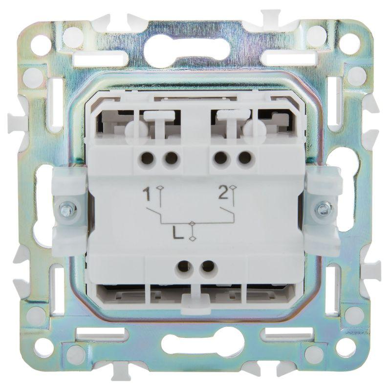 Выключатель 2-кл. SKANDY 10А SK-V04Sa песочн. IEK SK-V20-0-10-K98