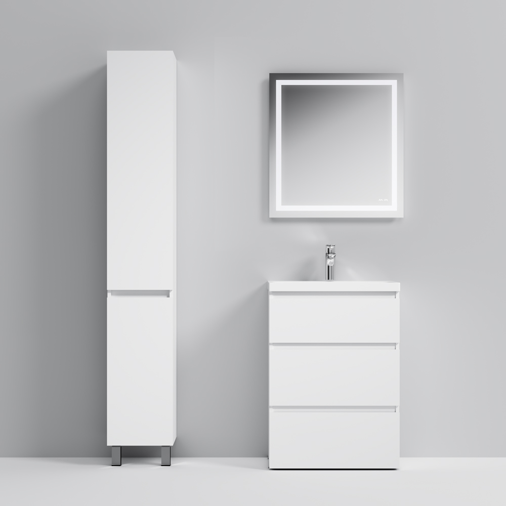 M91FSX0602WG GEM S, База под раковину, напольная, 60 см, 3 ящика, белый глянец