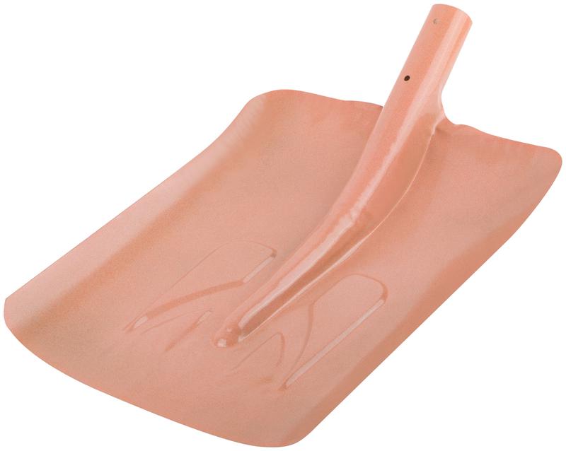 Лопата для уборки снега тротуарная 340х385мм без черенка сталь КУРС 68121