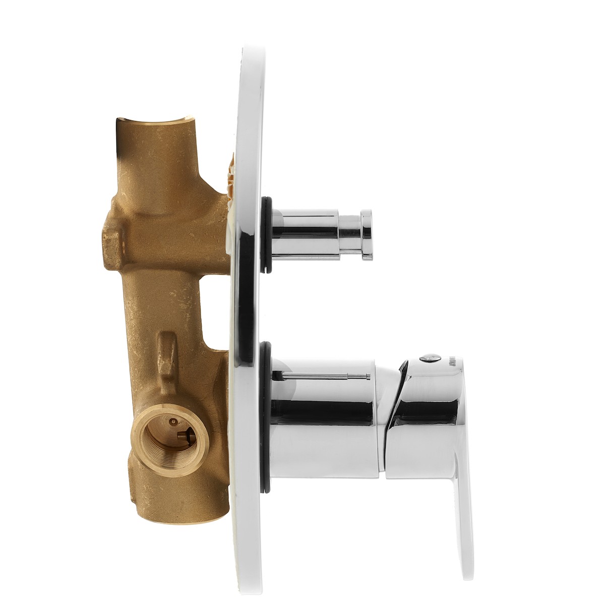 Смеситель встраиваемый для душа на 2 выхода Paffoni CANDY CA015CR встраиваемый на 2 выхода Хром