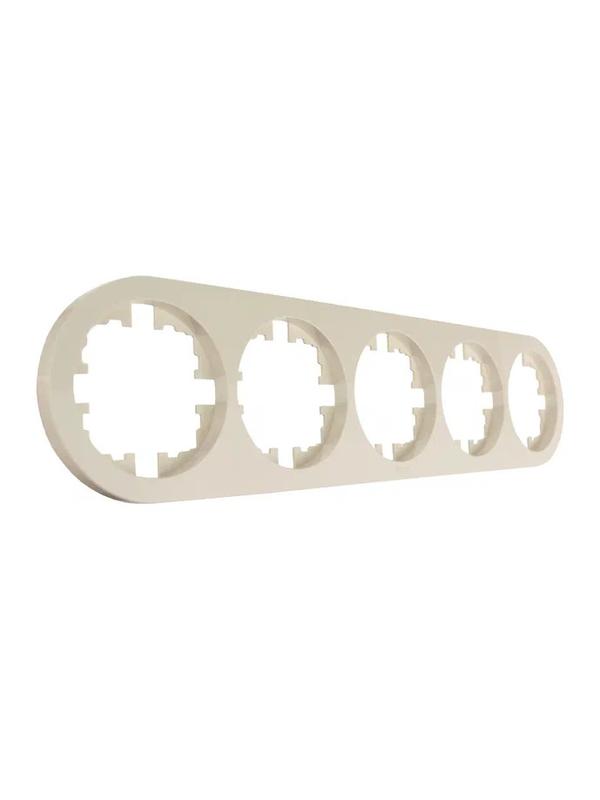 Рамка 5-м OSEN горизонт. круглая сл. кость LEZARD 744-9000-150