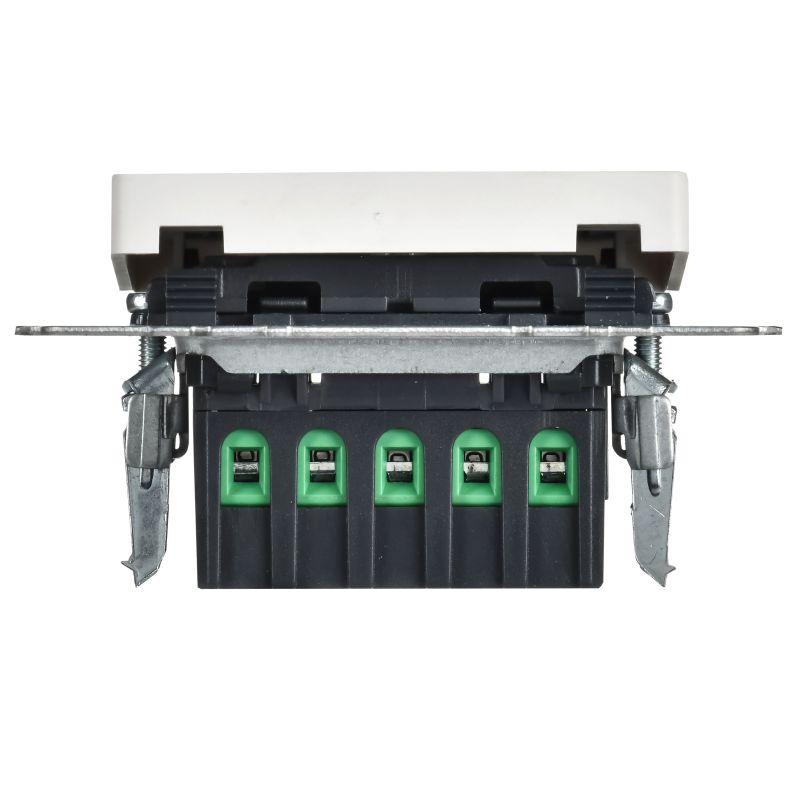 Кнопка звонка BRITE ВС10-1-9-БрАБ 10А для отелей с индикацией механизм арктич. бел. IEK BR-V14-2-10-K91