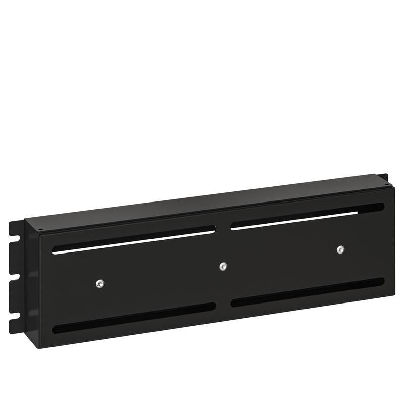 Корпус-панель с DIN-рейкой 19дюйм 3U 22 места RAL 9005 черн. SYSMATRIX DP 0003.900