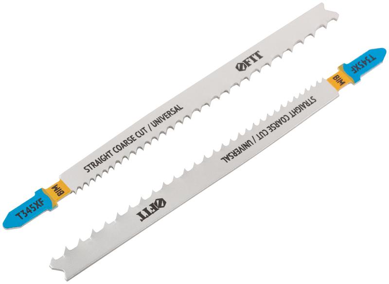Полотно по дереву металлу пластмассе Bimetal фрезерованные зубья 132/106мм перемен. шаг (T345XF) (уп.2шт) FIT 40905