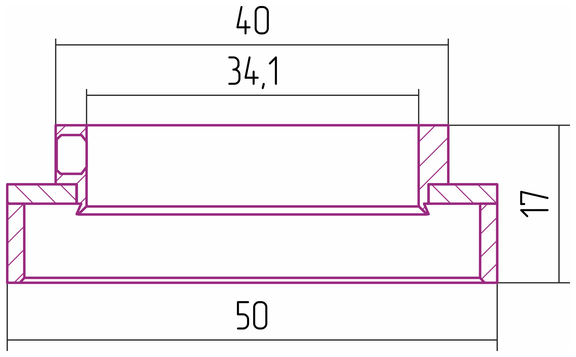 Отражатель "TUBE" н/ж "СУНЕРЖА" d-33.7 мм (к-т) (Без покрытия) 00-1029-0003