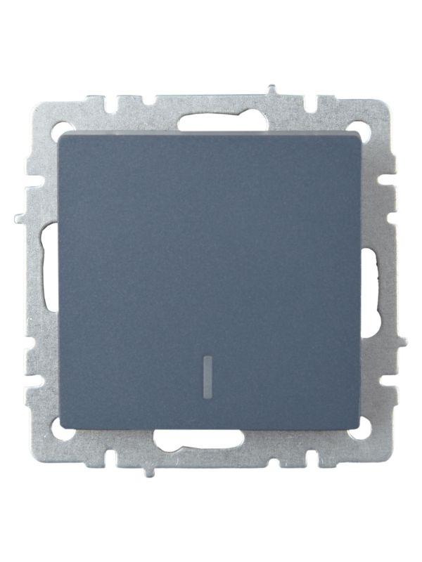 Выключатель проходной 1-кл. СП BRITE ВС10-1-7-БрМ 10А с индик. механизм маренго IEK BR-V12-1-10-K35