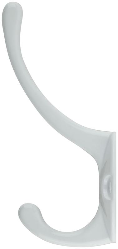 Крючок-вешалка двойн. бел. 66873