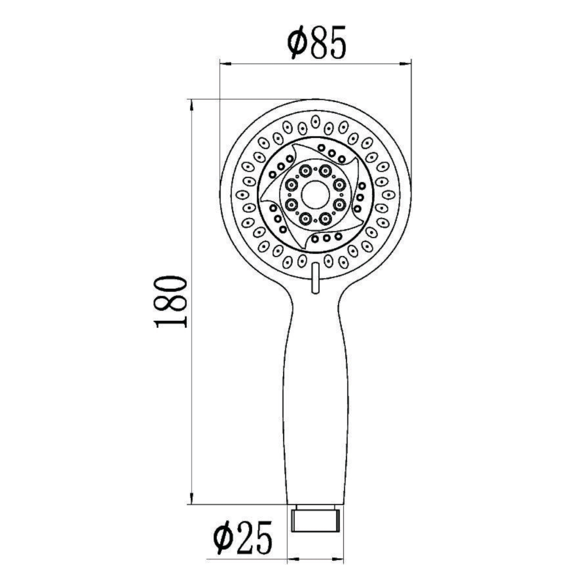 Душевая лейка Savol S-OP1060, хром
