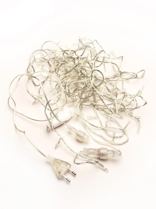 Гирлянда светодиодная LD120-W-E 120 с доп. подключ. до 20 доп. модулей 12м бел. SHLights 4607144111676