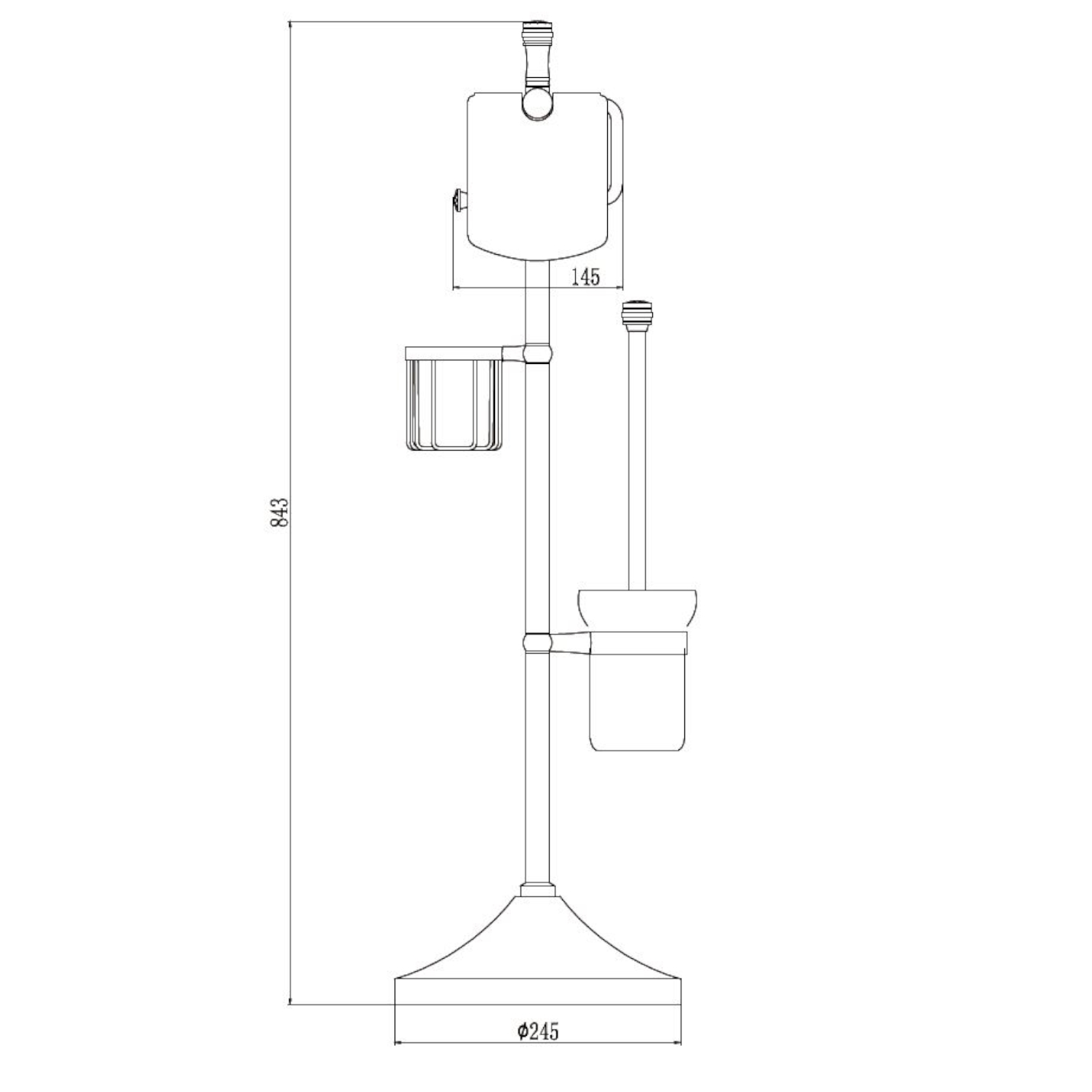 Напольная стойка Savol S-0Y580A, хром