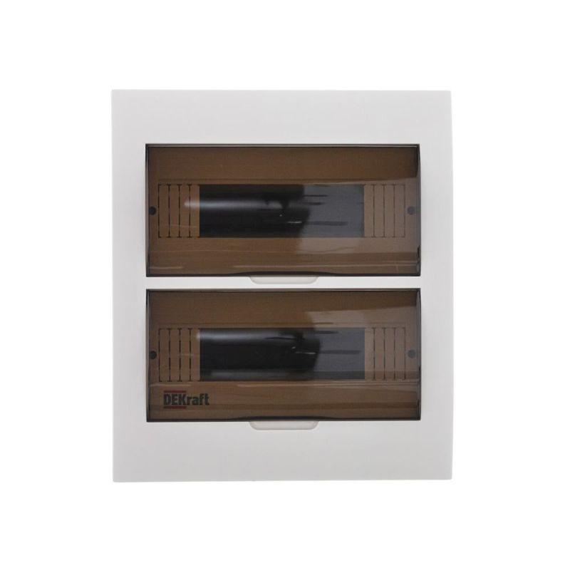 Корпус встраиваемый ЩРВ-П-24 35х30х10 24мод. IP41 пластик. DEKraft 31006DEK