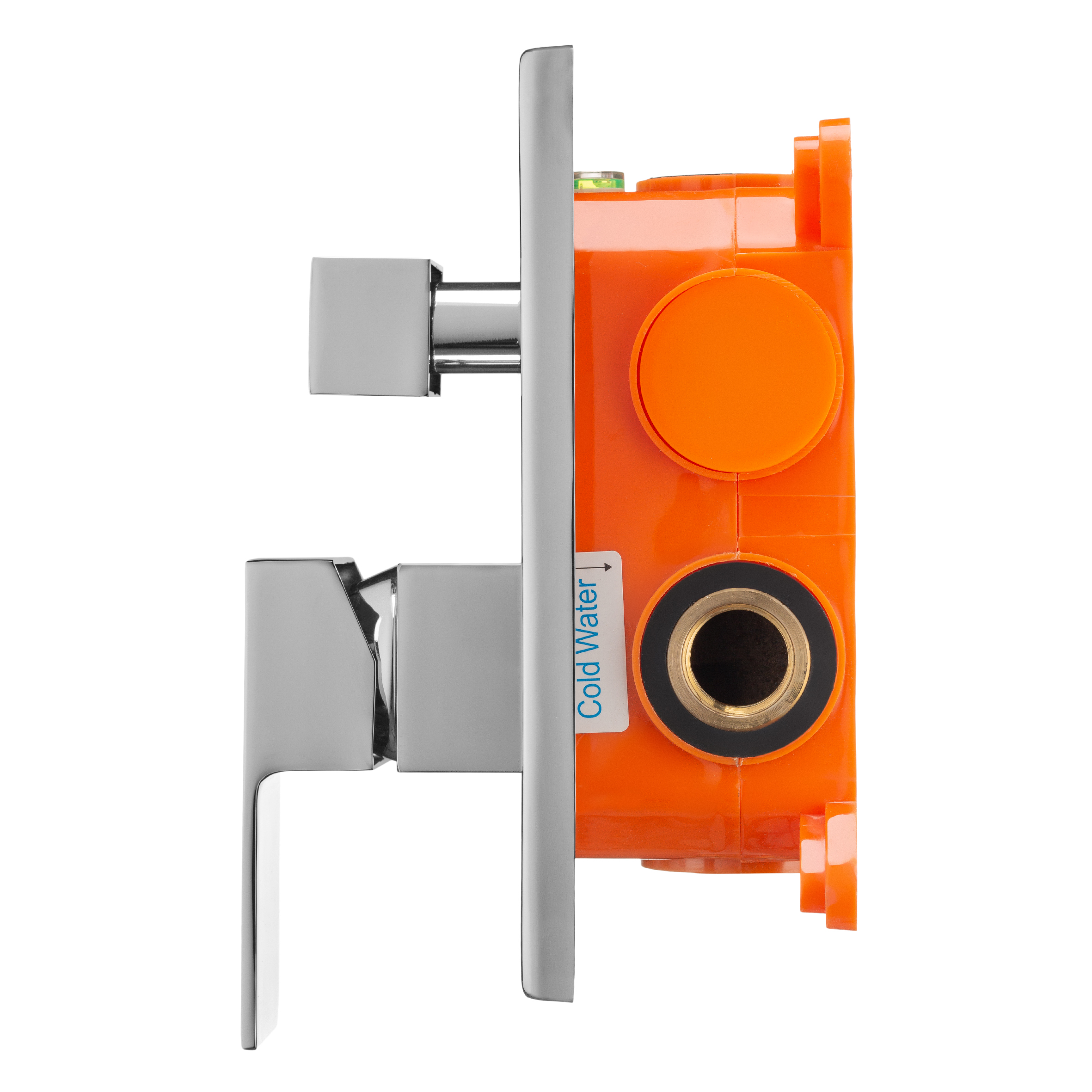 Смеситель встраиваемый подключение на 2 выхода в монтажном боксе Swedbe Platta 5519