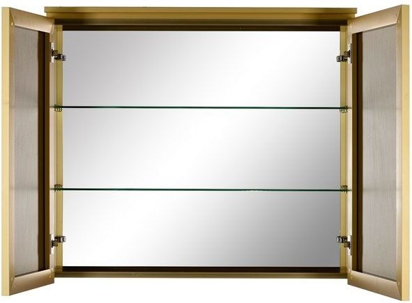 Зеркало-шкаф De Aqua 100 золото