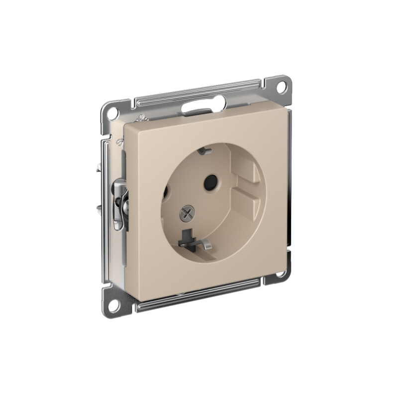 Розетка AtlasDesign 16А с заземл. защ. шторки механизм песочн. SE ATN001245